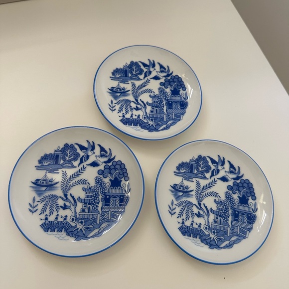 Blue willow Reutter Porzellan Germany 1920’s dishes RARE - Picture 2 of 3